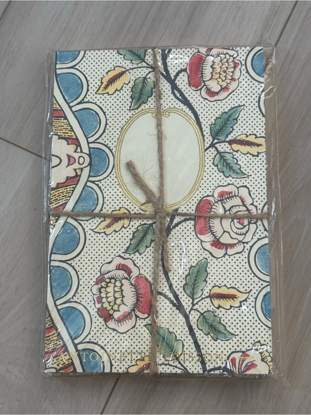 NWT Antoinette Poisson 15A Guirlandes et Festons French Domino Paper Notebook